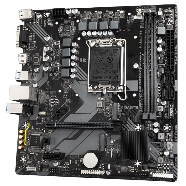 Mainboard Gigabyte B760M H DDR4 | Intel B760, LGA 1700, Micro ATX, 2 khe DDR4